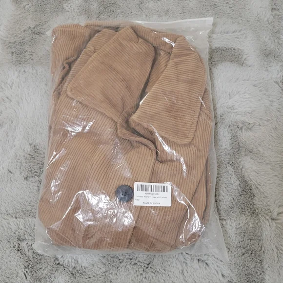 Nwot Minibee Brown Corduroy Jacket/ Shacket - Picture 4 of 9